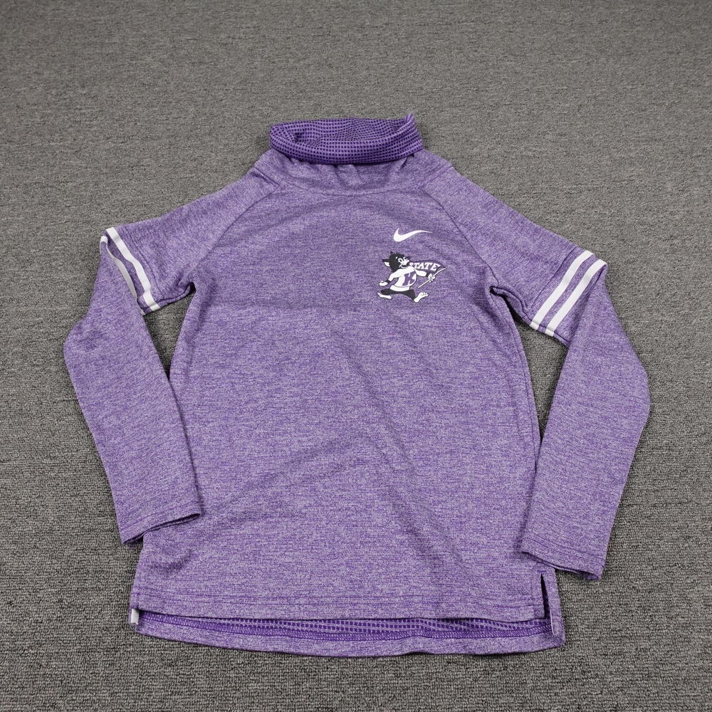Kansas State Wildcats Shirt Womens XS Purple NCAA Football Nike Long Sleeve